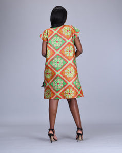 Dalia African print reversible kimono/ duster - Afrothrone