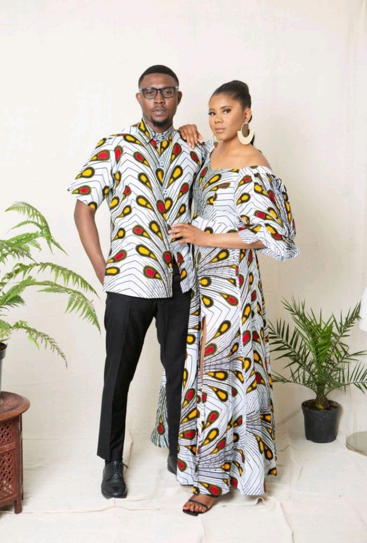 Obong Men African Print Shirt