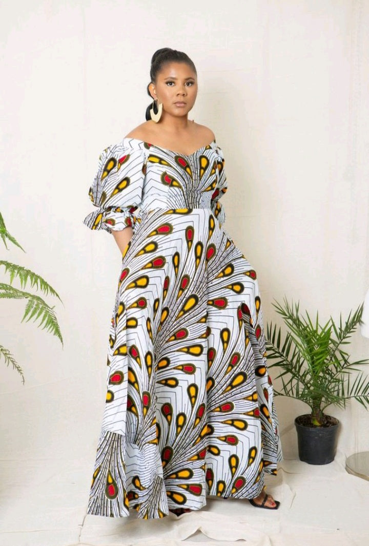 Obong Maxi African Print Dress