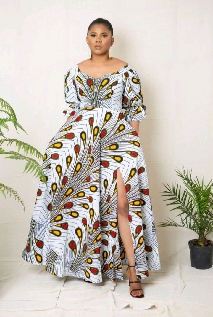 Obong Maxi African Print Dress