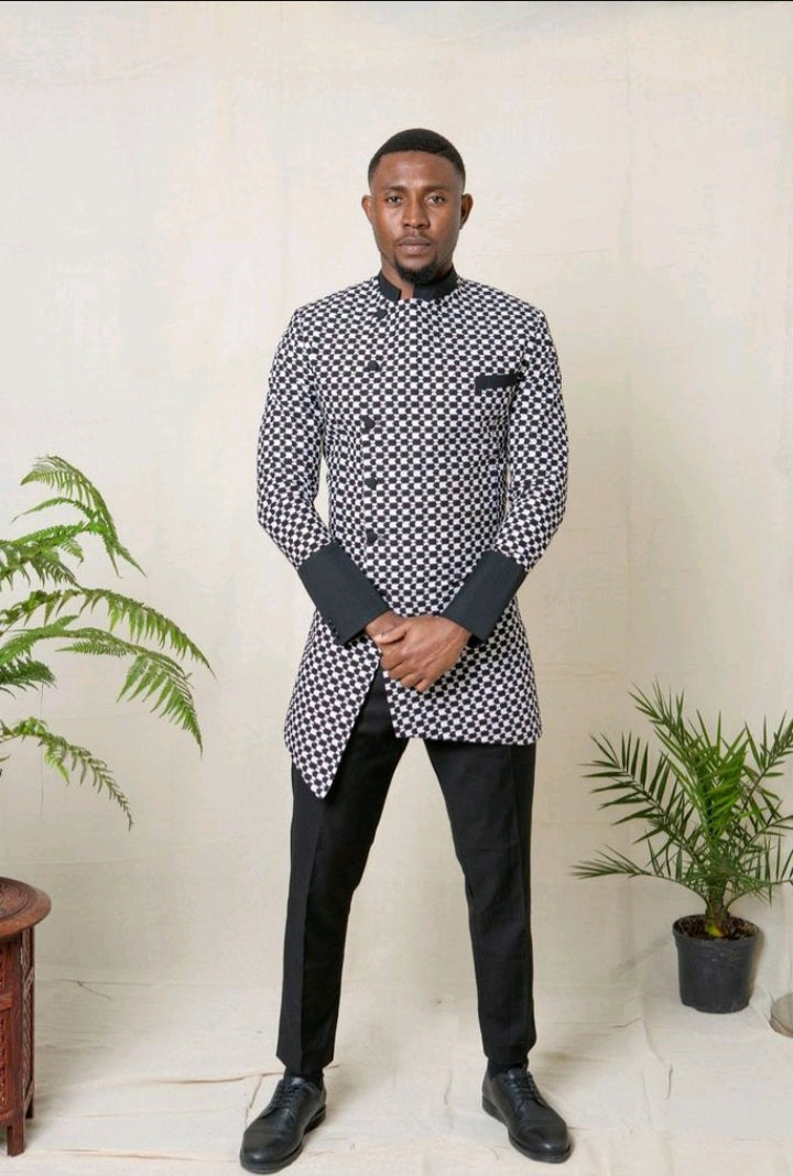 Ojo Men African Print Jacket