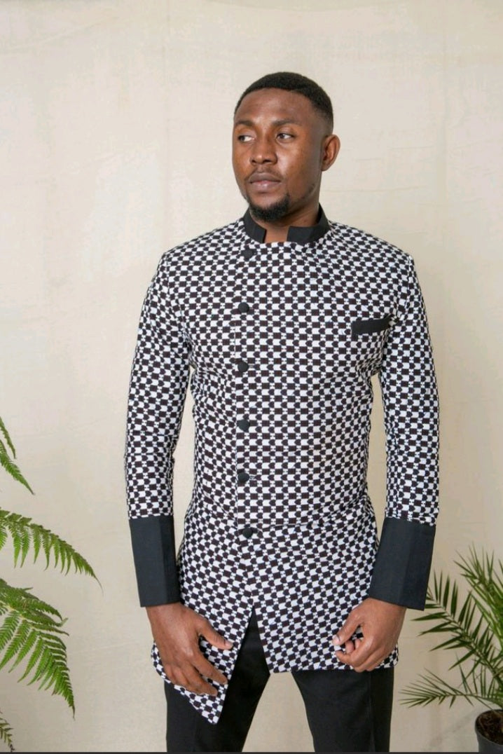 Ojo Men African Print Jacket