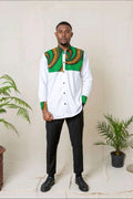 Chenemi Men African Print Shirt