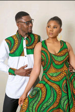 Load image into Gallery viewer, Chenemi Couples Matching African Outfits