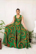 Chenemi Maxi African Print Dress