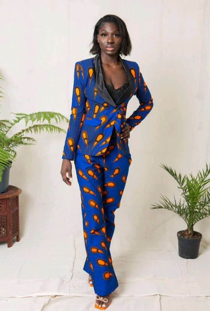 Shola African Print Women's Suit