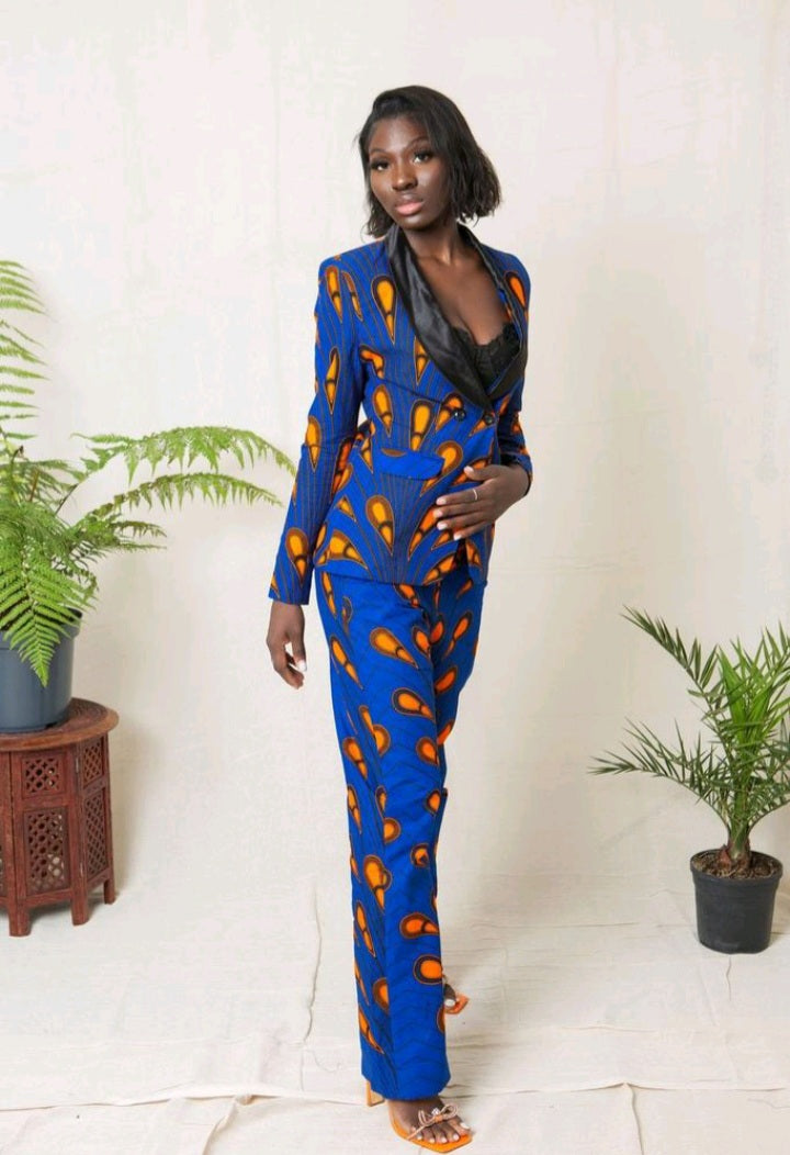 Shola African Print Women's Suit
