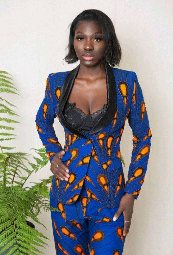 Shola African Print Women's Suit