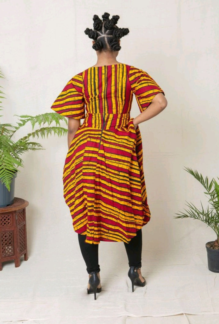 Tukwasi African Print Women's Top
