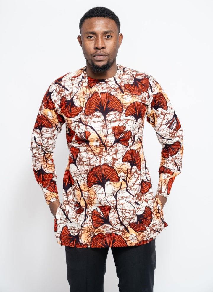 Uche Men African Print Shirt
