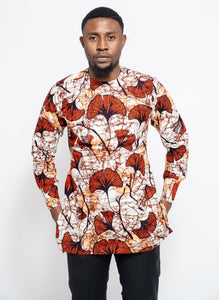 Uche African Print Men Shirt