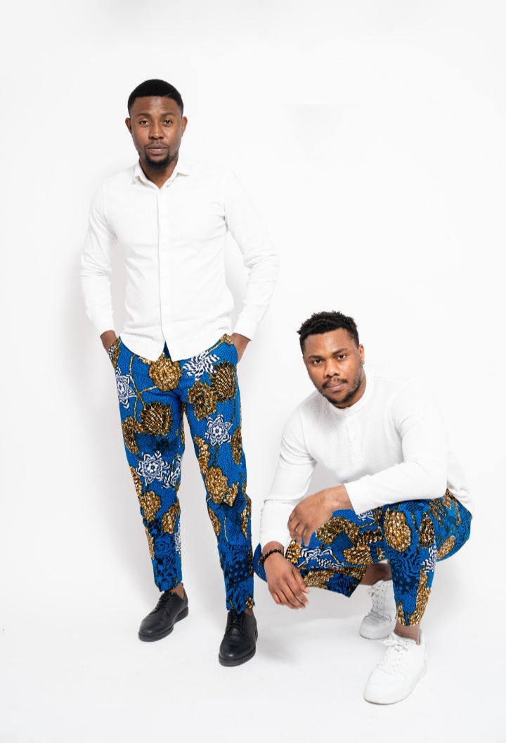 Barika African Print Harem Trousers - African Clothing Store | JT Aphrique