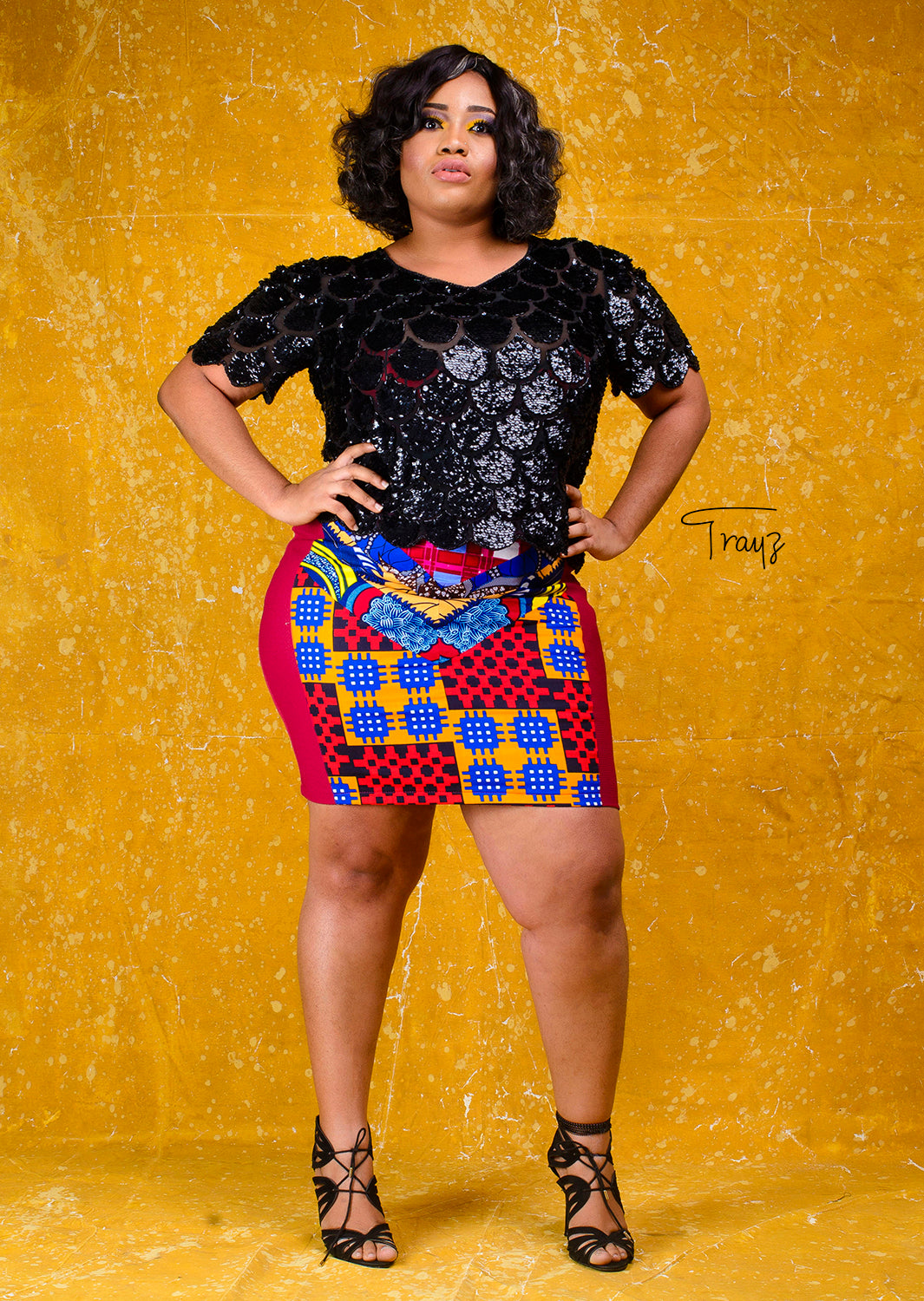 The Azizi African prink skirt - Afrothrone