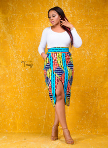Aku African Print Skirt - Afrothrone