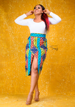 Load image into Gallery viewer, Aku African Print Skirt - Afrothrone
