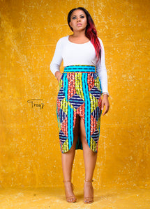 Aku African Print Skirt - Afrothrone