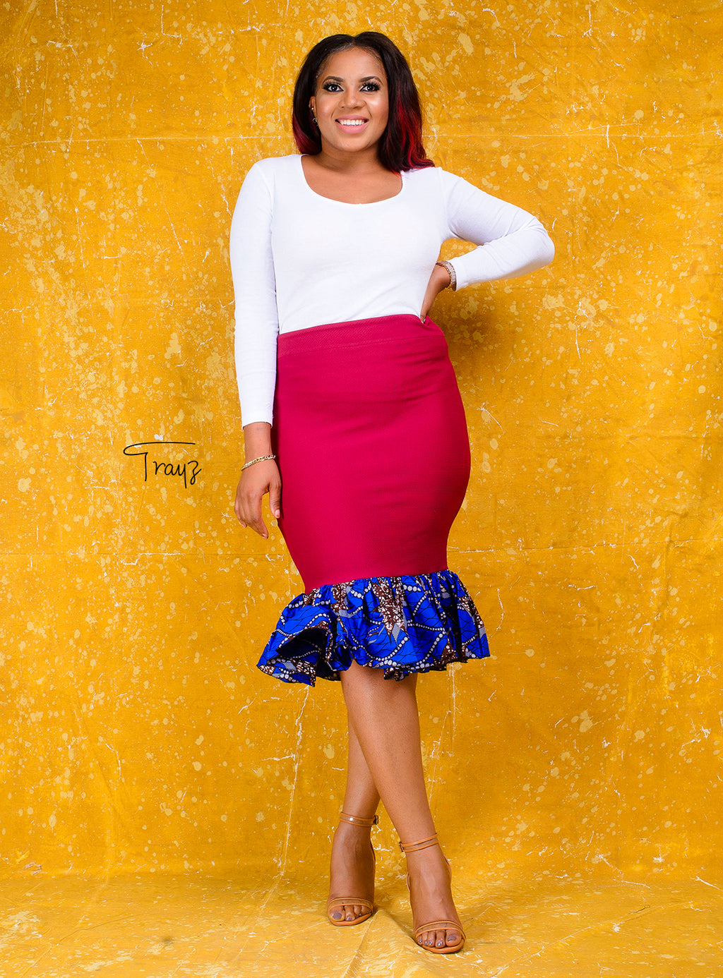 Mandisa African print skirt - Afrothrone