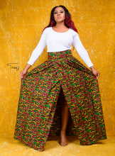 Load image into Gallery viewer, The Adia African print overlap skirt - Afrothrone