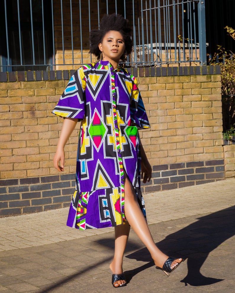 Maame African print dress