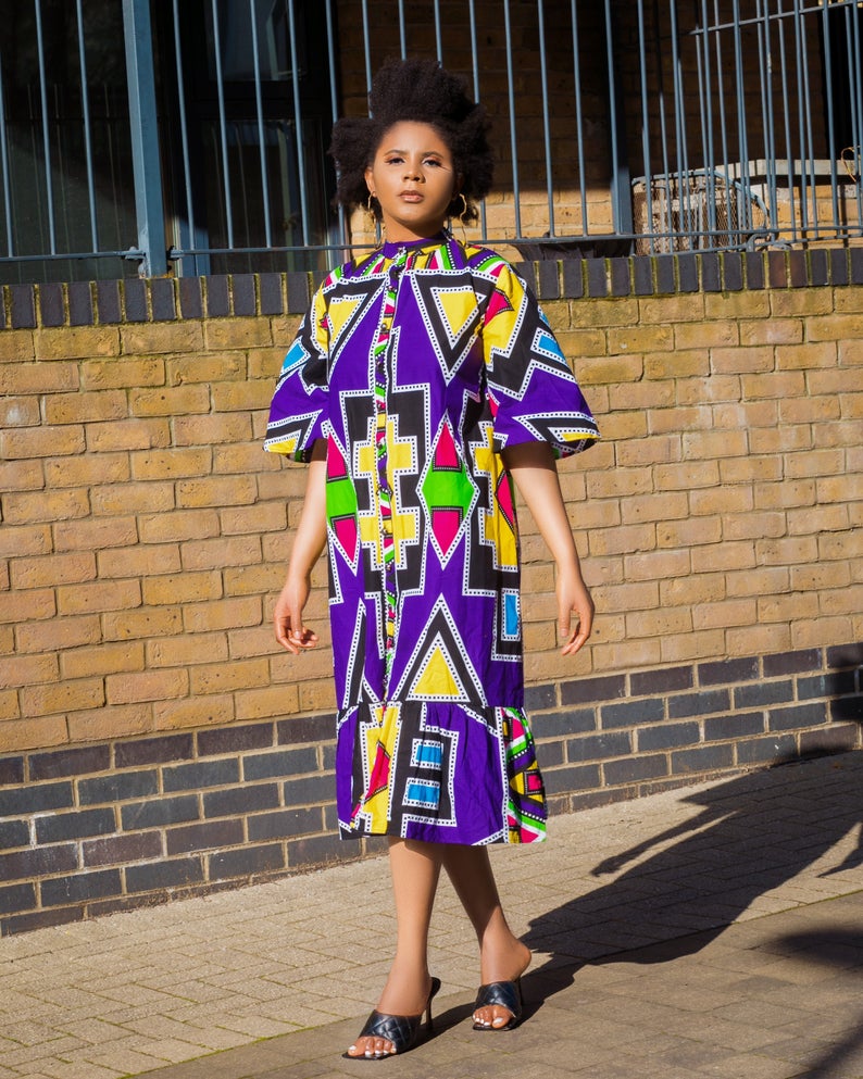 Maame African print dress