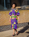 Maame African print dress