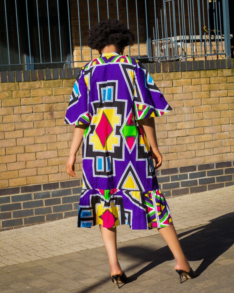 Maame African print dress