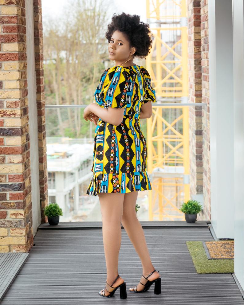Oluchi African print dress