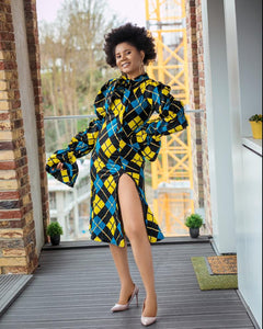 Fola African print dress