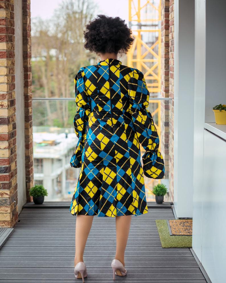 Fola African print dress
