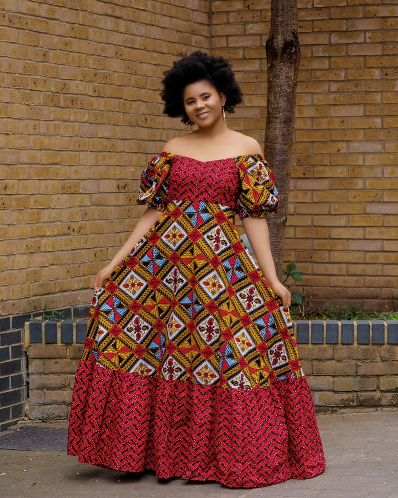 Lala African print dress