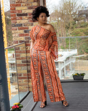 Load image into Gallery viewer, Lima African satin and chiffon 2 piece set