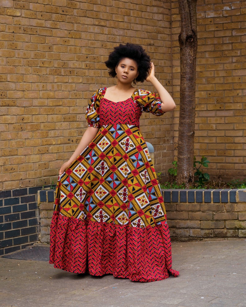 Lala African print dress
