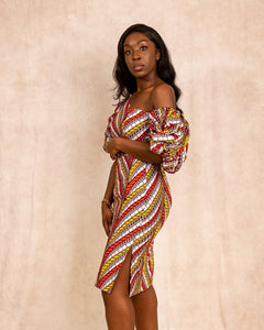 Zira African print dress