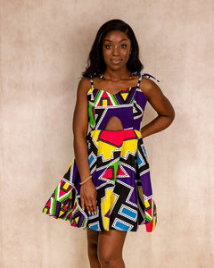 Kossia African print dress