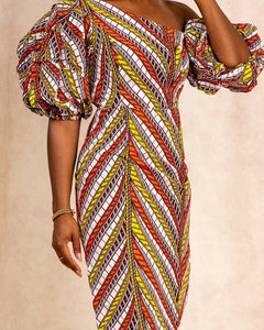 Zira African print dress