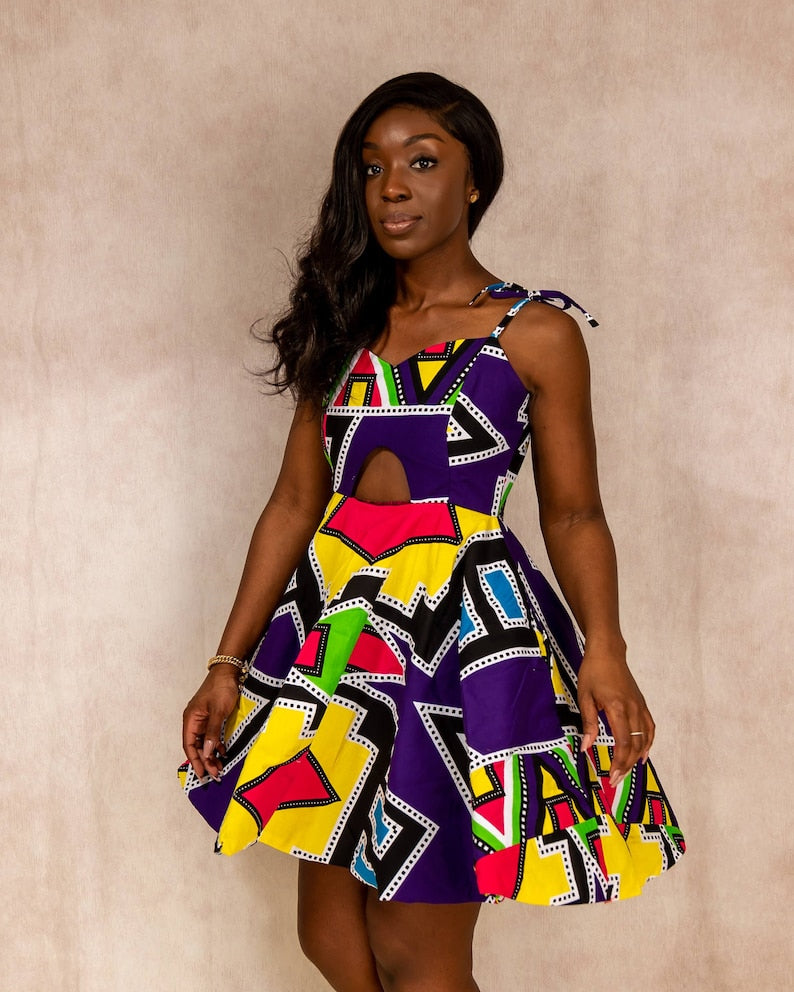 Kossia African print dress