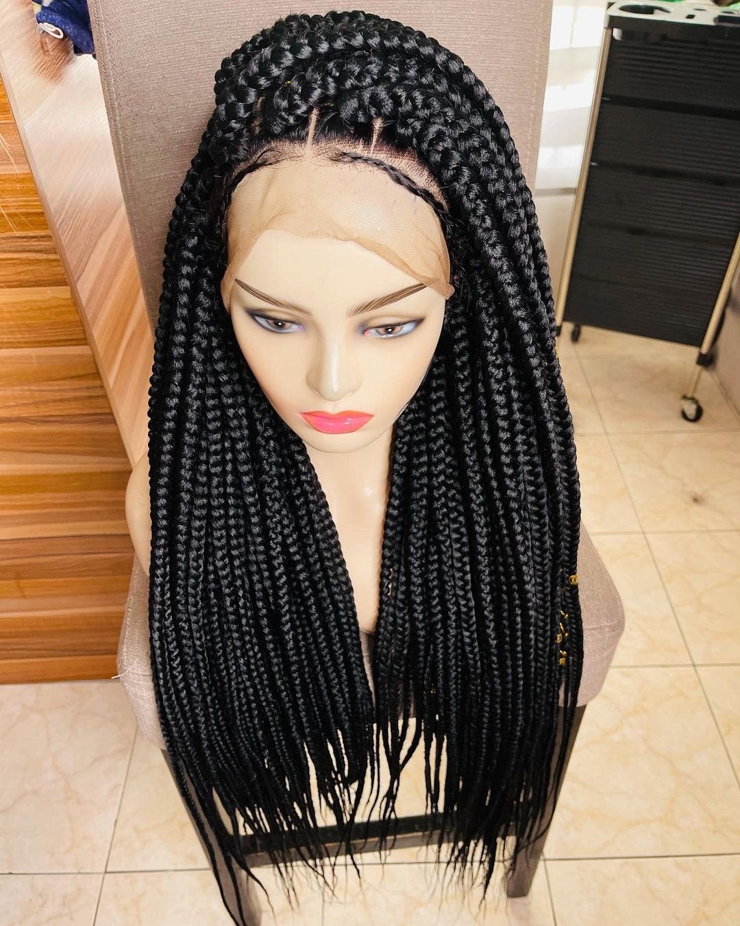 Jumbo Box braid wig Large box braid wig Box braided wig Jumbo braids wig Bohemian braids Gypsy Boho braids Braid wig for black women