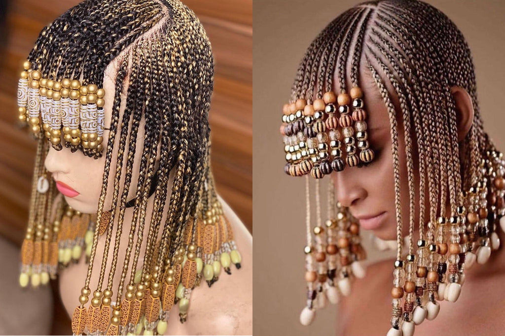 Beyonce inspired braids wig with bangs, Conrow Box braid wig, Feeding braids wig, braided wig, Conrow braided wig, Gypsy boho braids
