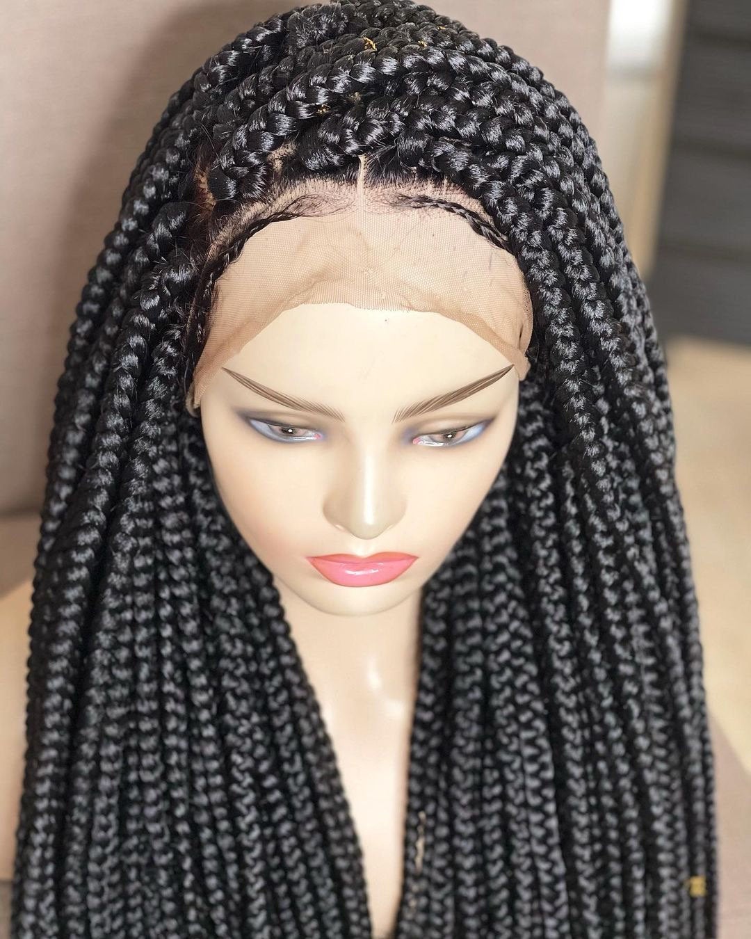 Jumbo Box braid wig Large box braid wig Box braided wig Jumbo braids wig Bohemian braids Gypsy Boho braids Braid wig for black women