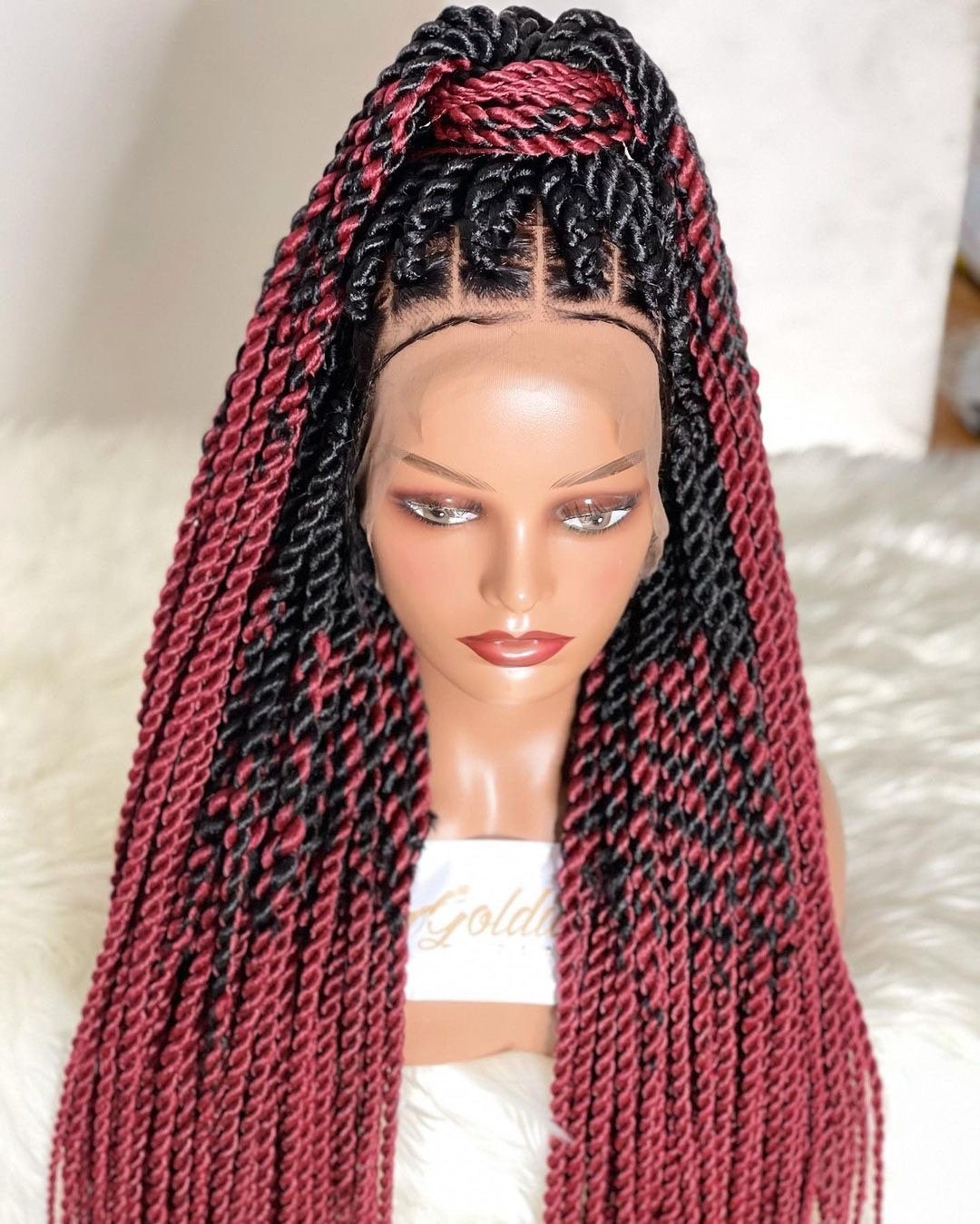 Senegalese twist wig Ombr twist Braids wig for Black women Fulani braid wig Senegalese braids wig Twist wig Ghana braids wig