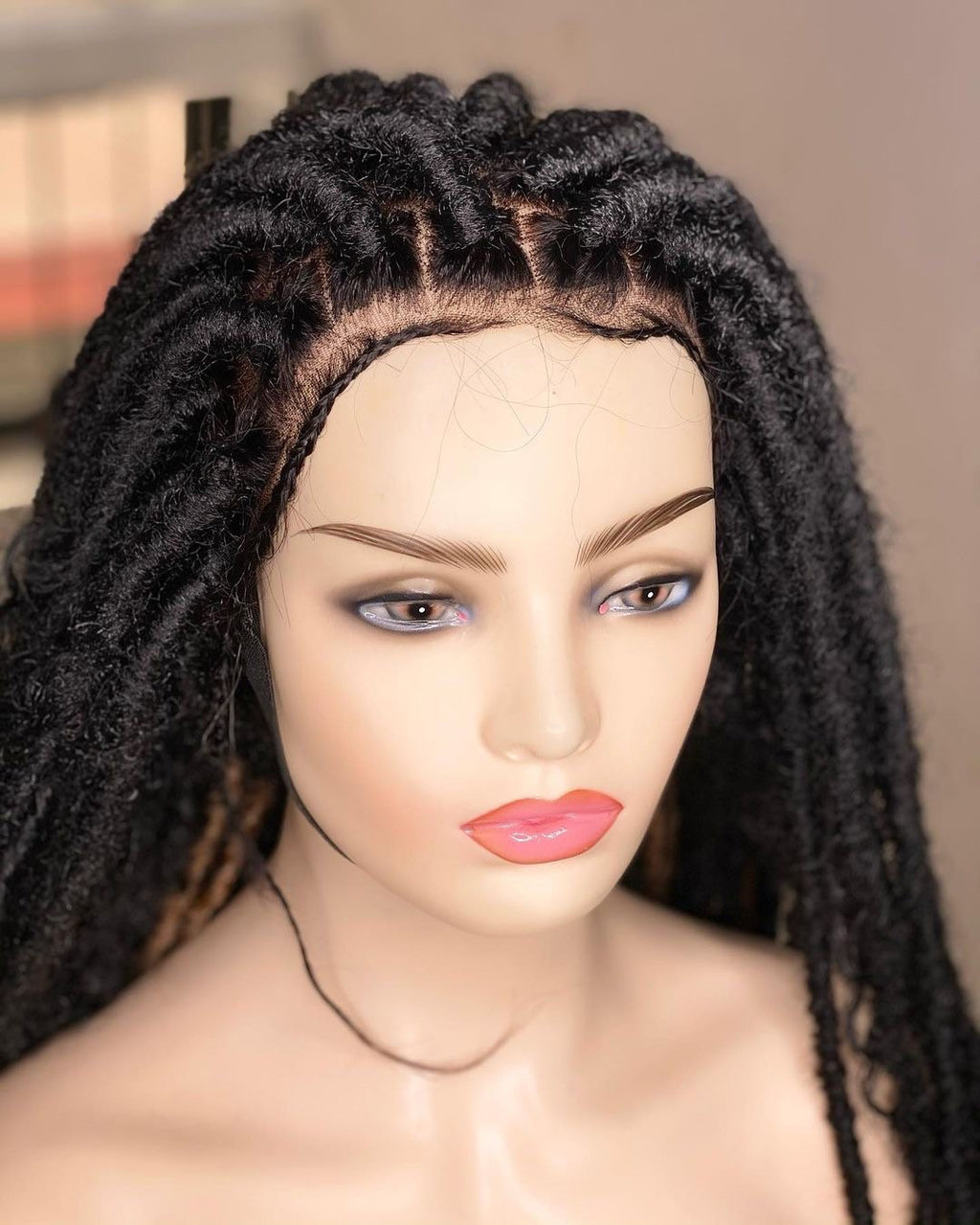 Goddess locs wig, Faux locs wig, Goddess locs, Dread locs wig, dreadlocks wig, goddess locs, boho locs, textured locs for black women