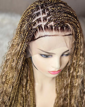 Load image into Gallery viewer, Goddess braid wig, Goddess braided wig, Box braid wig, Custom braid wig, Knotless braided wig, Bohemian braids, Boho braids