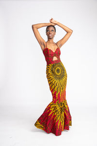 Korra African Print Dress