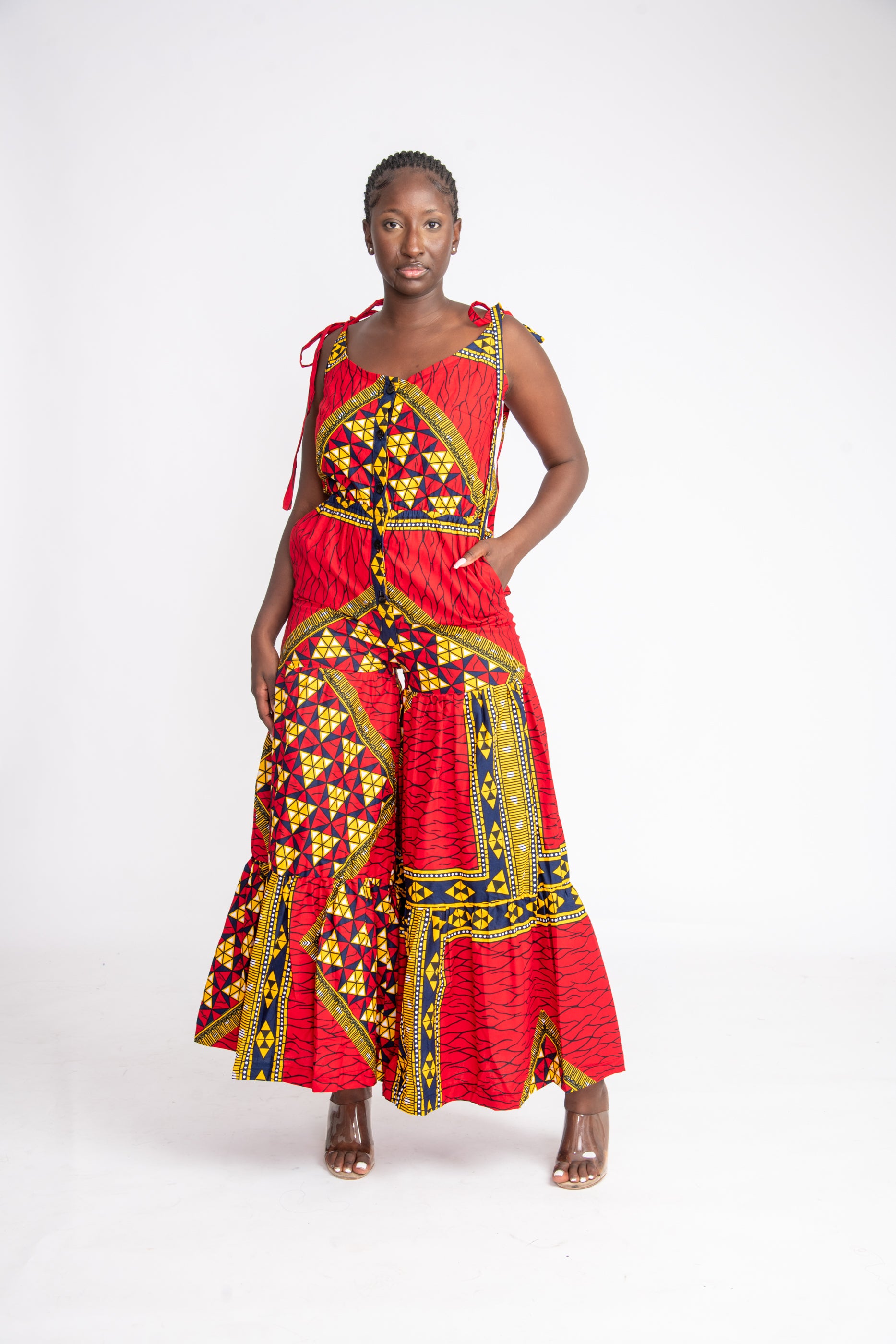 Bella African Print Ankara Jumpsuit