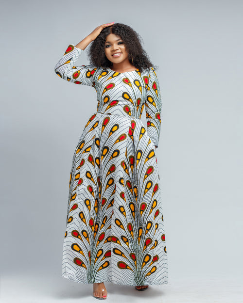 African print Nene maxi dress