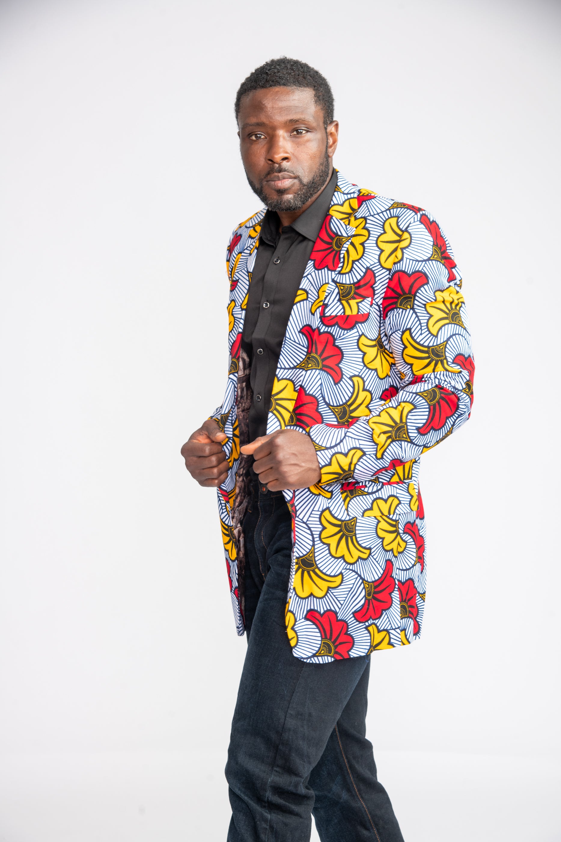 Arike Men African Print Jacket