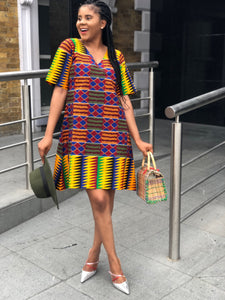 Nwando Kente Tunic/shift dress - Afrothrone