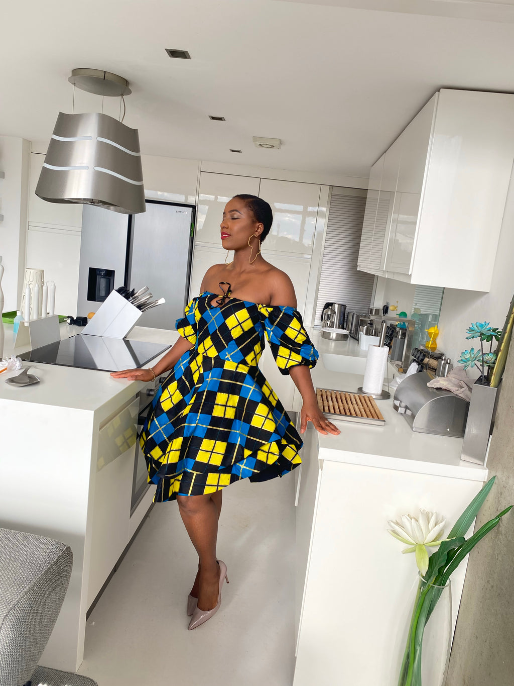 African print Kaleigh dress