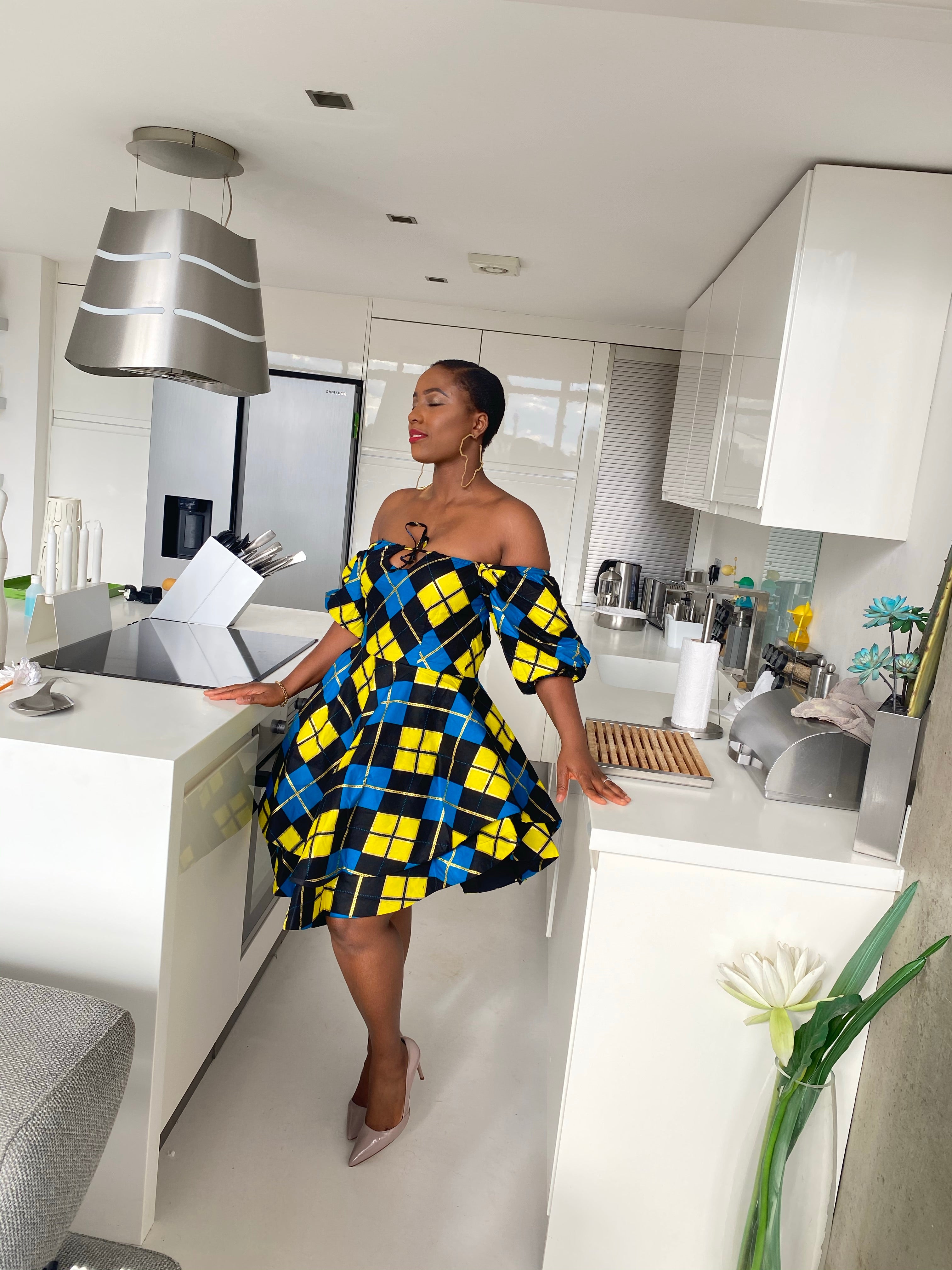African print Kaleigh dress