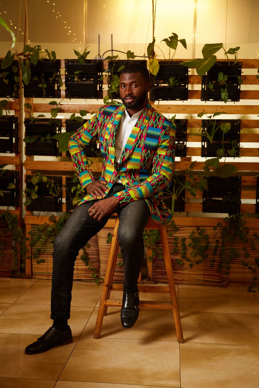 Kojo Men African Print Blazer